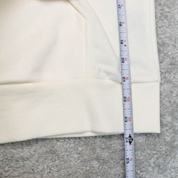 H&M Sublime Ivory Blue Logo Heart Sweatshirt Hoodie Full Zip Womens Size M - Picture 6 of 13